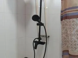 Bed and bath at Villacarolina