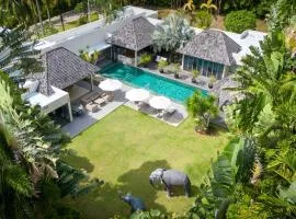 Villa C 20-meter long swimming pool and large courtyard villa