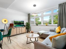 Exklusives Studio - Zentral Innenstadtlage - Kostenloser Parkplatz - Aufzug - Modern für bis zu 4 Personen - Smart Home，位于雷克林豪森的酒店