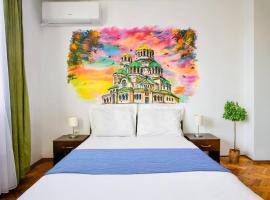 Spacious 3br In The Center - Kitchen Smart Tv's，位于索非亚的酒店