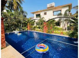 4BHK Villa with Jacuzzi & Pool，位于安君纳的酒店