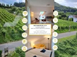WEINBERGBLICK im Haus Auszeit - 2BR ,Küche, 2 Bäder, 2 Balkone, Parkplatz direkt vor der Tür
