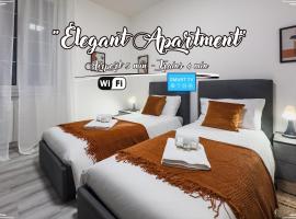 Elegant Apartment - Airport 5min - AC - Smart TV