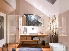 Architektenwohnung mit Sauna und Whirlwanne, Badeteich - Nähe Sächsische Schweiz, Dresden