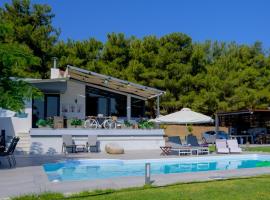 Mytilini luxury pool VILLA AMIKA，位于米蒂利尼的酒店