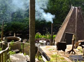 Glamping med Badtunna，位于哈瑟拉的豪华帐篷营地