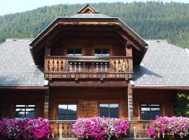 Chalet Alpensee Weissensee Kärnten，位于魏森湖的酒店