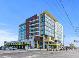 GLOBALSTAY Bright Suites steps to Finch West Metro