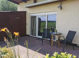 Seeblick am Malchiner See，位于Dahmen的酒店