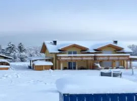 Villa with terrace, sauna near the border triangle