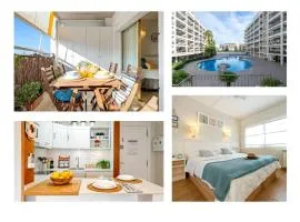 Salou apt a 300m playa,Portaventura, parking, piscina,Wi-fi