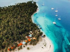Cabaña Romantica en las islas de San blas Chichime，位于Mamartupo的酒店