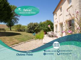 "Maison Chelona Peinte" par Chelona'Loc - grande maison 4 chambres - calme - campagne，位于Saint-Ciers-du-Taillon的酒店
