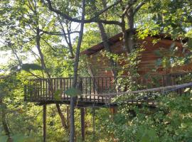 Cabane de la Bannette - Magnifique cabane dans les arbres, vue panoramique，位于Thoard的酒店