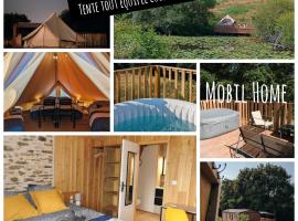 Les secrets de la nature chambre d'hôtes, tentes luxe et nature，位于Savignac-Lédrier的酒店