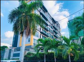 2BR Condo with Rooftop Pool - G28，位于金斯敦的酒店
