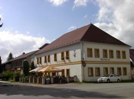 Pension a restaurace Rudolec，位于Český Rudolec的酒店