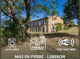 Mas Provençal au Cœur des Vignes du Luberon - 3 Chambres - Calme Absolu - Wifi