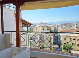 Acropolis View Sky Suite with Jacuzzi near Metro