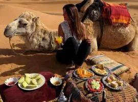 Merzouga golden sand