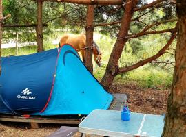 Кемпінг у кінному клубі，位于Bobritsa的酒店