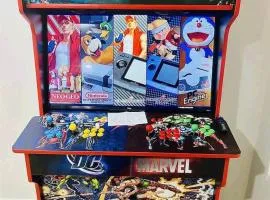 2 mins walk to Benz stadiumArcade game Sleeps 11