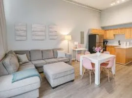 Pink playhouse sq near Progressive field & CSU