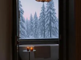 Black Villa, Aurora View Bath & Sauna, Private Design Villa in Lapland