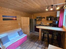 G&icirc;te Haut Les C&oelig;urs - Chalet dans les Hautes-Vosges，位于蒂福斯的木屋