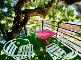 Tiny house under a tree by Vaiava beach