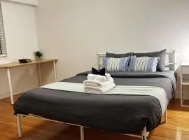 Spacious Family Room with Shared Washroom