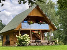 "Čiekuri"，位于阿格洛纳的自助式住宿