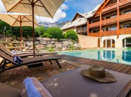 Alliey & Spa Piscine Appart-hôtel Serre chevalier，位于蒙乃第耶-勒潘的酒店