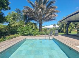 Fare Coco Tiar&eacute; - Jardin Tropical Piscine - Moorea，位于莫雷阿的乡村别墅