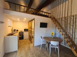 Studio mezzanine chez des mushers，位于Chassiecq的酒店