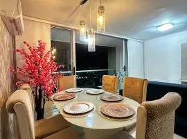 Apartamento exclusivo en el norte Barranquilla amoblado ,3 parqueadero privados ,3 habitaciones privadas con aire acondicionado recepción 24 horas piscinas gym vista al río
