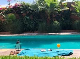 Villa Roseaux heated pool Marrakech