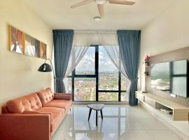 Mid Vally Southkey JB, 2BR, WIFI, 7 mins to CIQ , 5-7pax，位于新山的自助式住宿