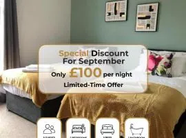 Free parking, free wifi, city centre, contractor and family friendly