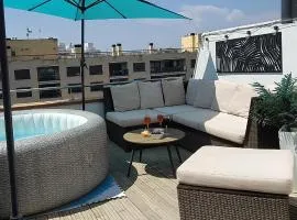 "Rooftop One" jacuzzi - plein sud - 2 chambres sur les canaux