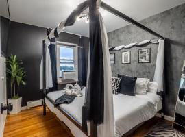 Elegant NYC View Stay Park Free 6 beds Sleep 8，位于Kearny的酒店