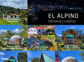 El Alpino Cabaña Glamping & Camping，位于瓜塔维塔的酒店