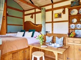 The Orient Express Shepherd's Hut with Hot Tub