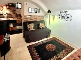 Tiny studio, rustic style, historic center