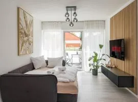 Moderne Wohnung mit Balkon - nahe Kurpark & Messezentrum