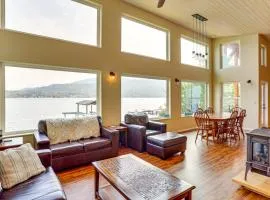 Lake Whatcom House with Private Hot Tub and Dock