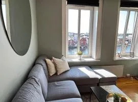 Central and modern apartment, with great sea view