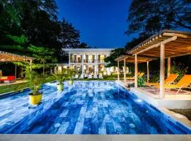 Villa Harmonia Pool and BBQ Steps to Beach