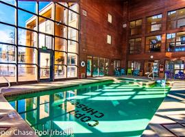 North Penthouse Pool-Spa Ski-in out Gym, Sauna, Laundry, BBQ，位于布赖恩峰的酒店