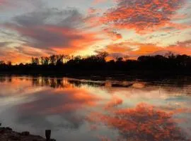 Riverfront Studio Cabin with Best View and Huge Yard